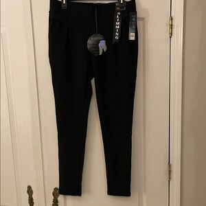Luxury Slimming Black Ponte Knit Pants by Kay Unger 
NWT Size 1X